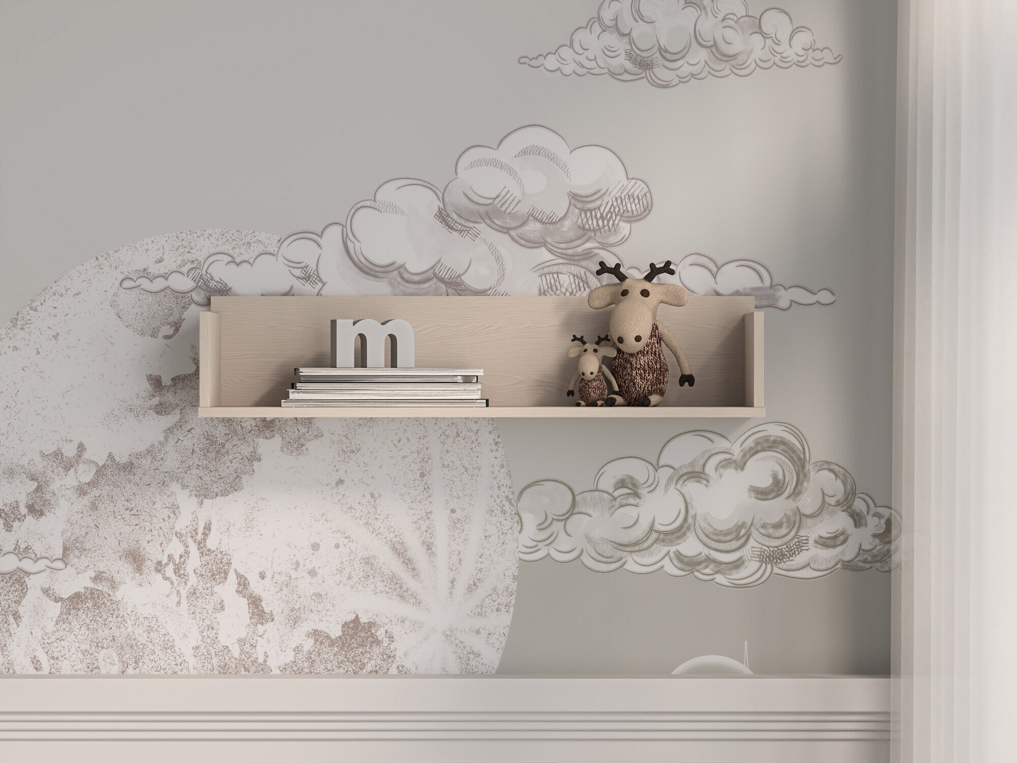 Zidna polica Tortoli 109