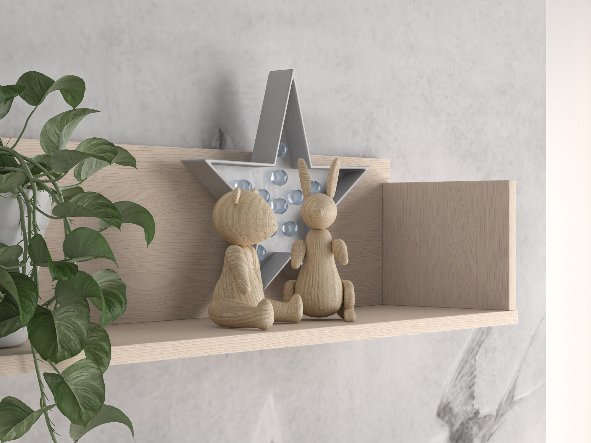 Zidna polica Tortoli 109