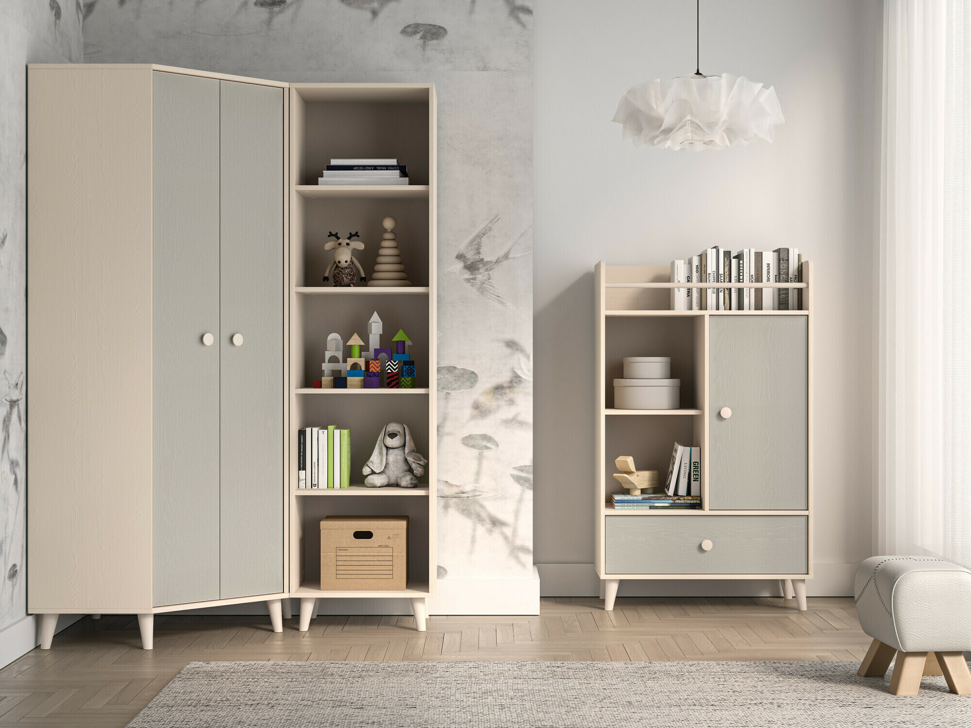 Dečija soba Tortoli 113 (Sivo)