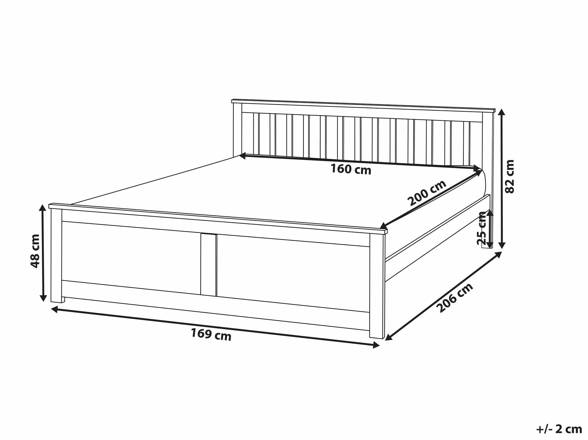Krevet Berwyn 2470 (Belo)