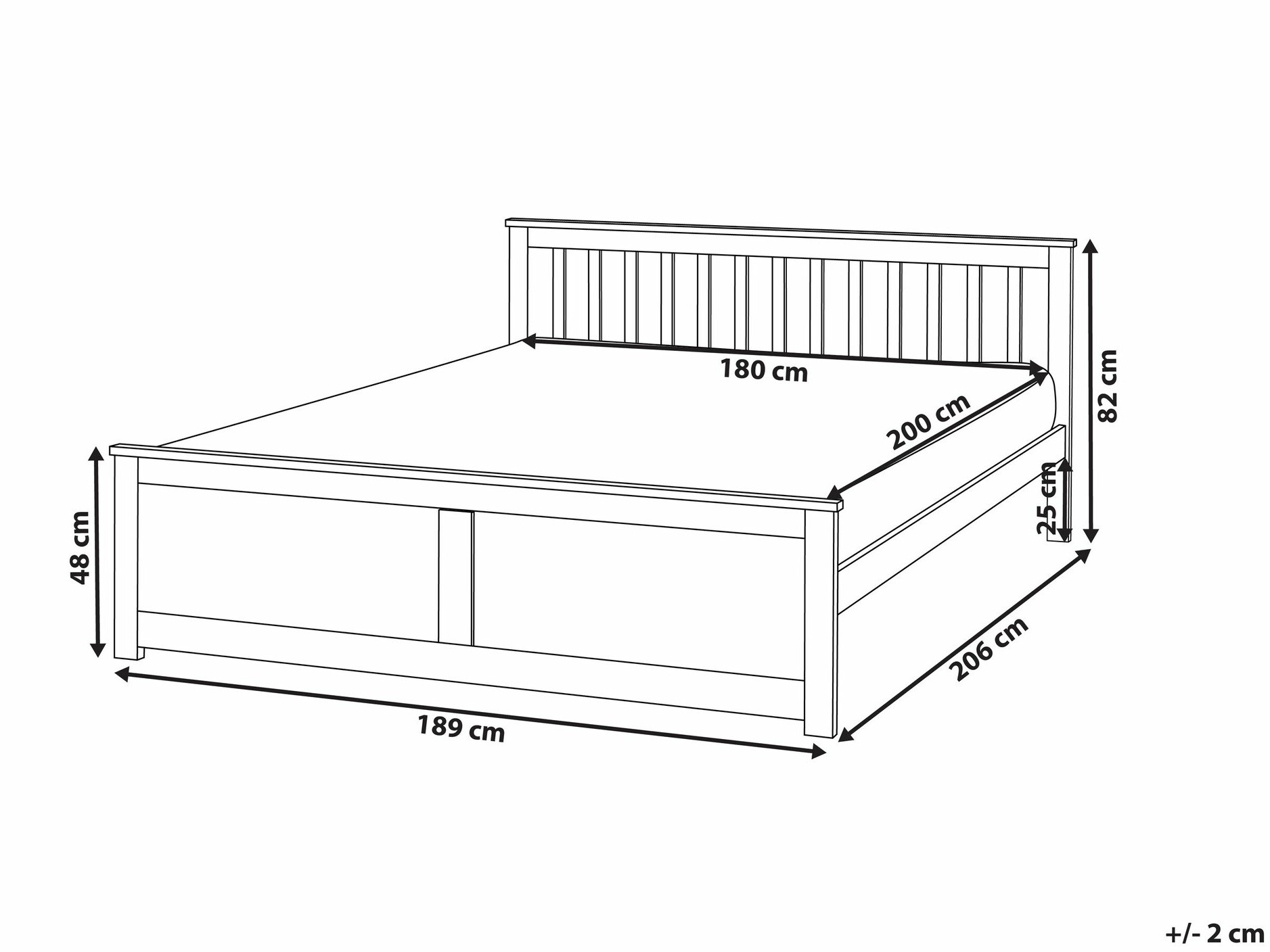 Krevet Berwyn 2470 (Belo)