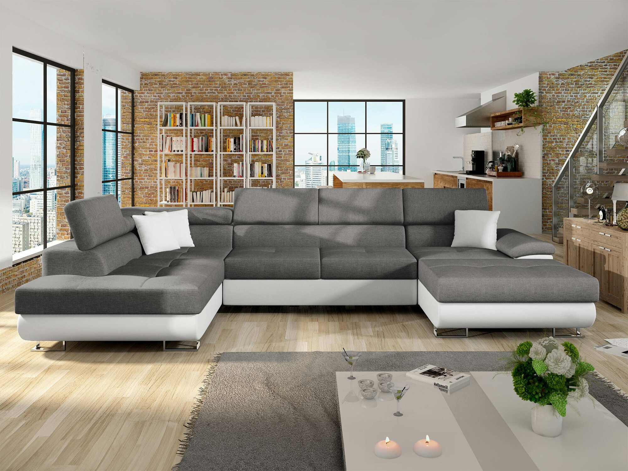 Ugaona sofa Comfivo 190 (Soft 017 + Lux 05)