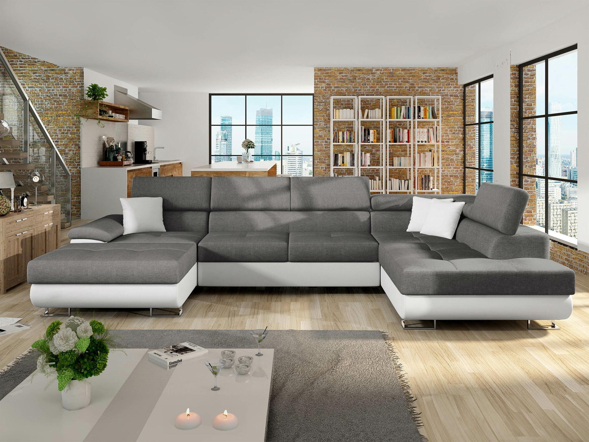 Ugaona sofa Comfivo 190 (Soft 017 + Lux 05)