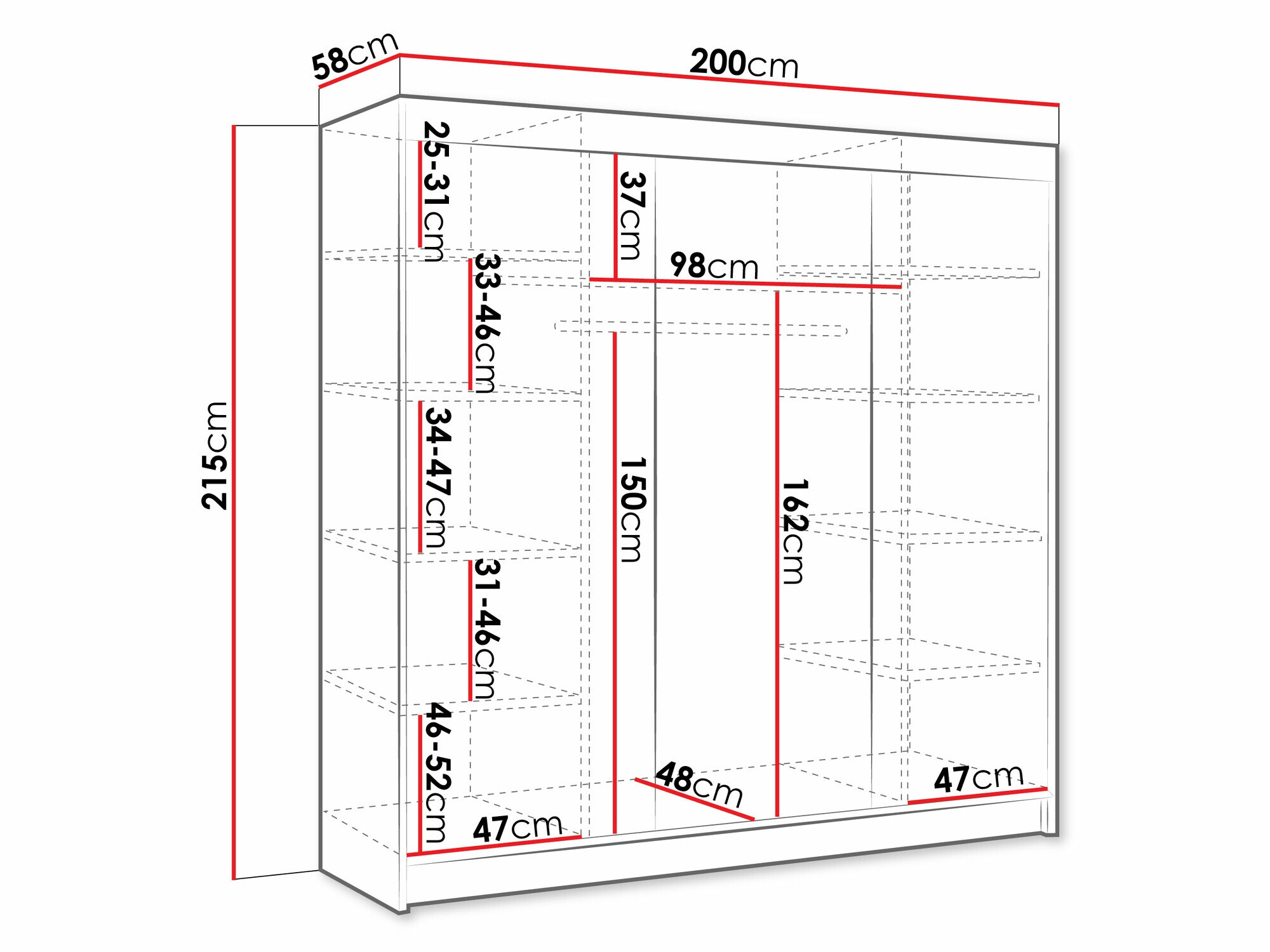 Ormar Closico 158 (Kašmir)