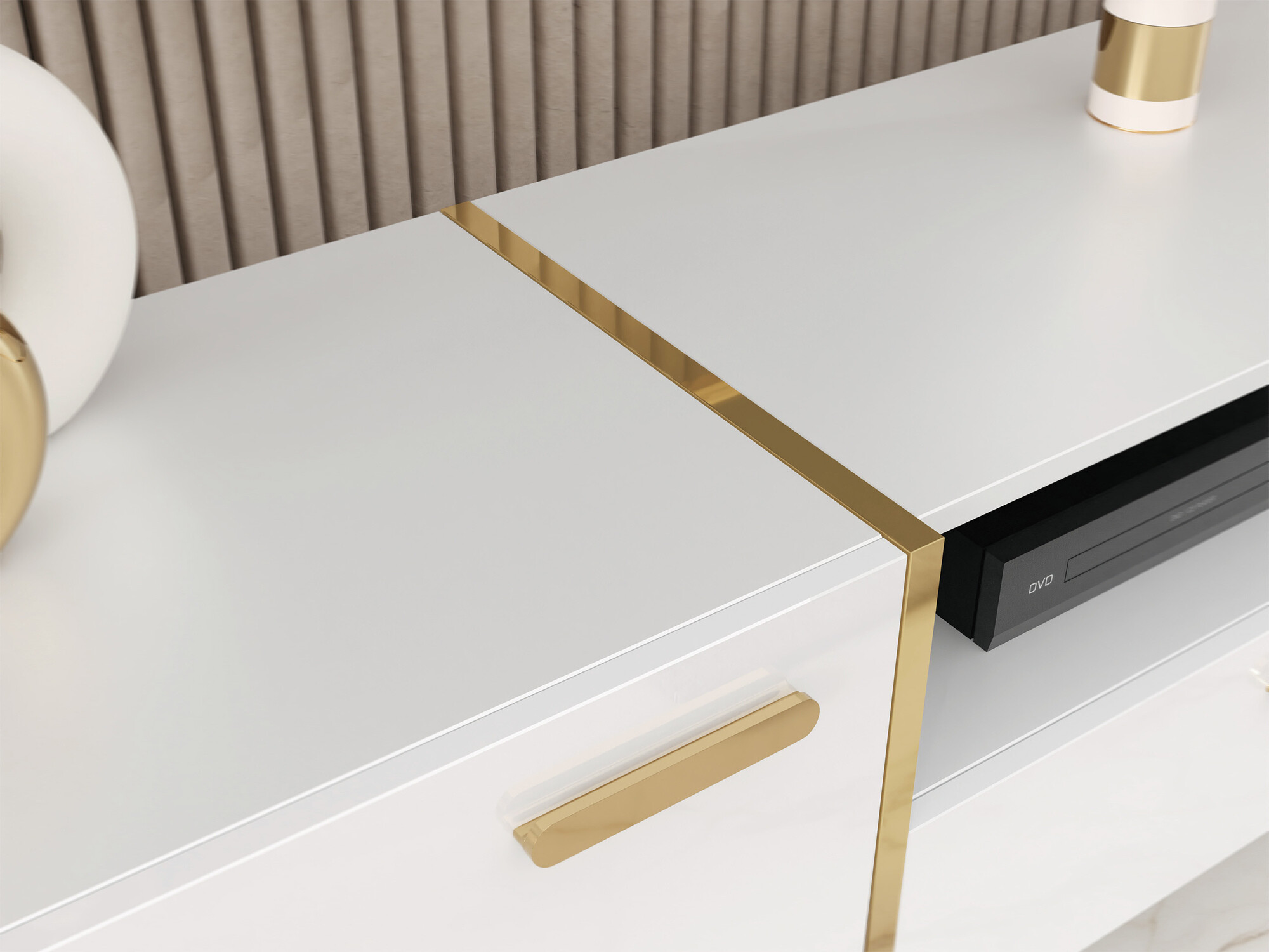 TV sto Teslomo 100 (Belo + Sjajno belo)