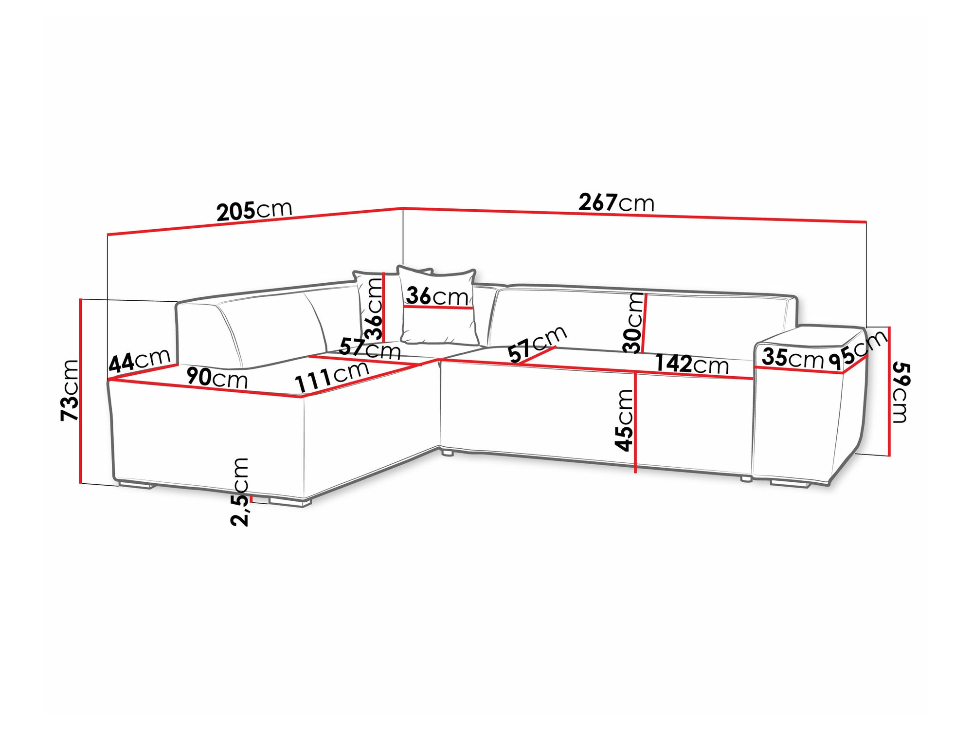 Ugaona garnitura Comfivo 289 (Baloo 2073)