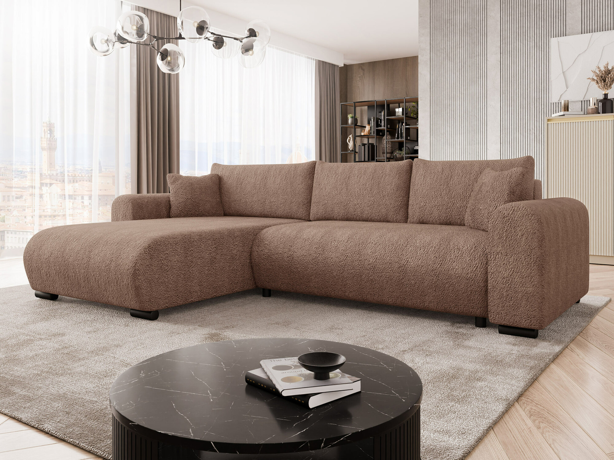 Ugaona sofa Comfivo 410 (Coral 45)