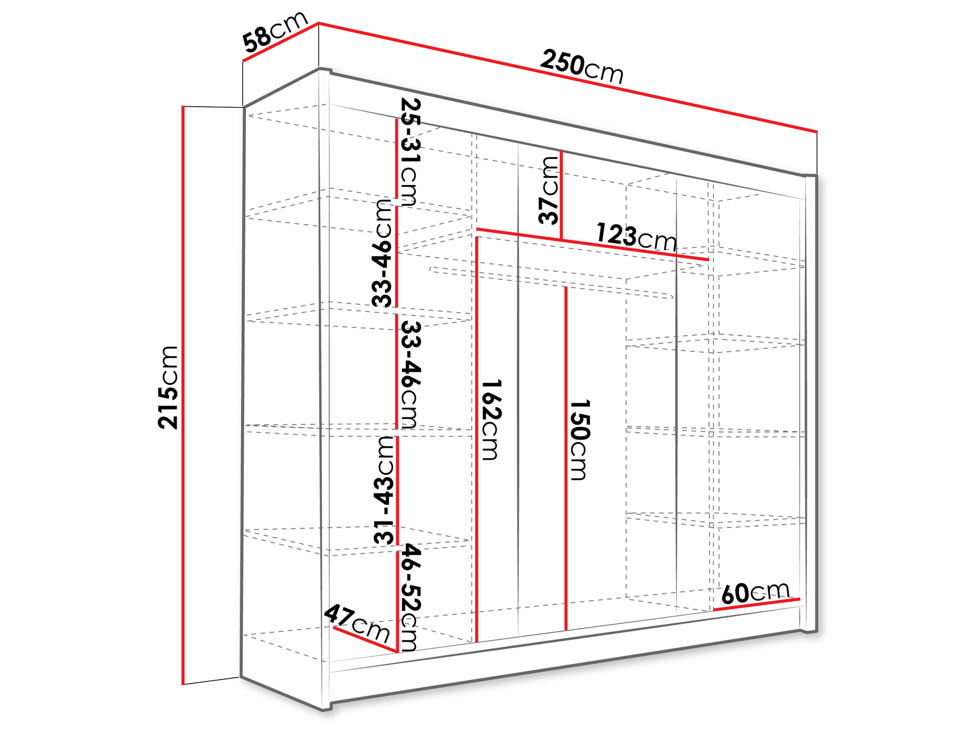 Ormar Closico 122 (Kašmir)