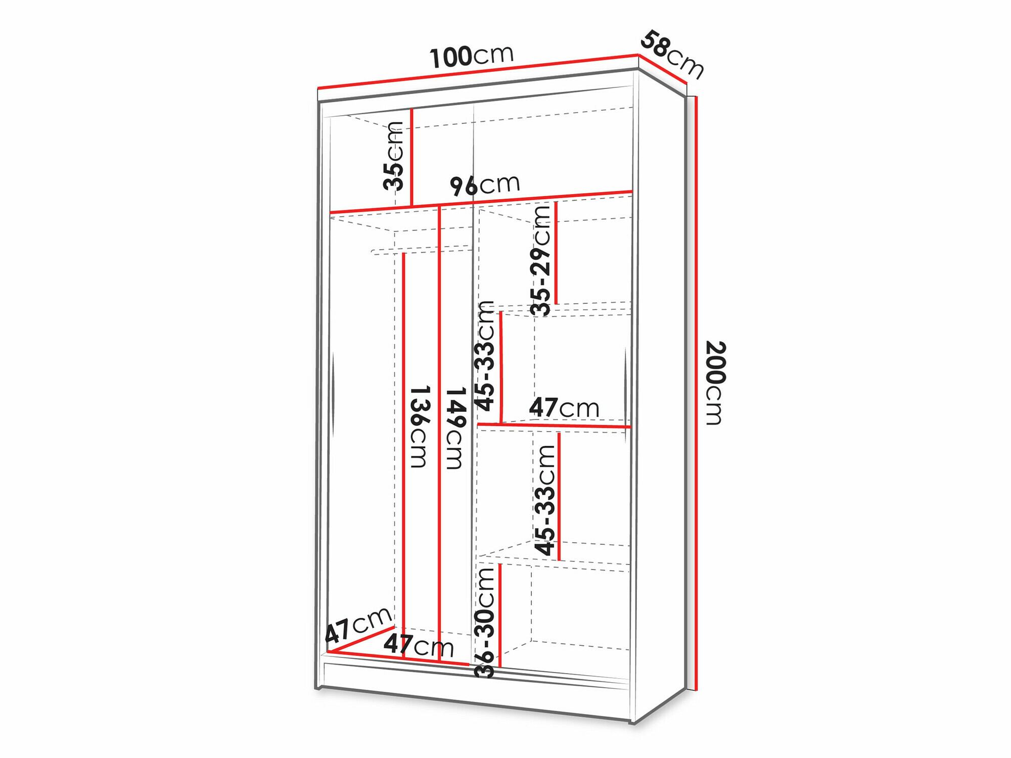 Ormar Closico 164 (Kašmir)
