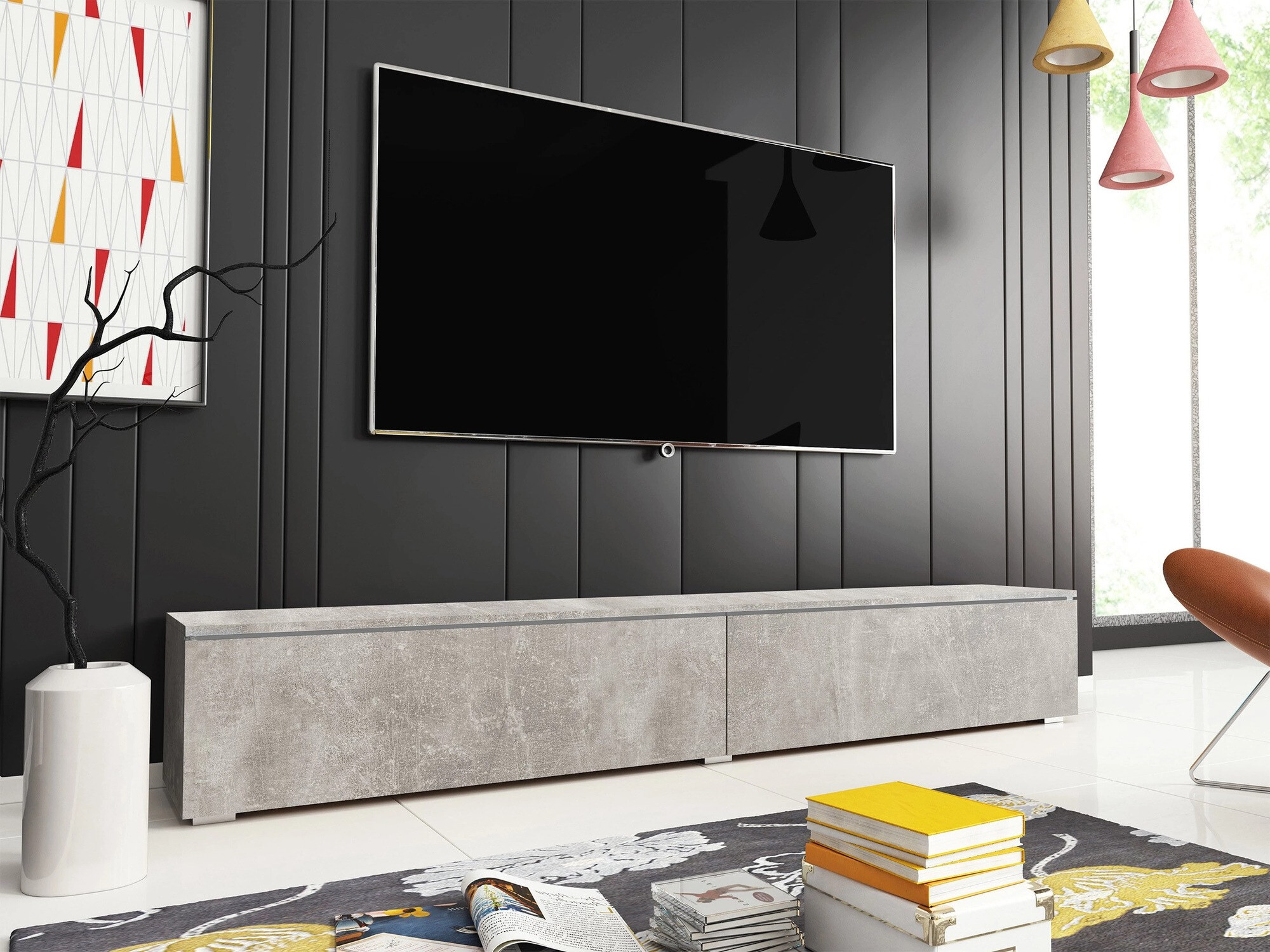 TV komoda Scientia I (Beton)