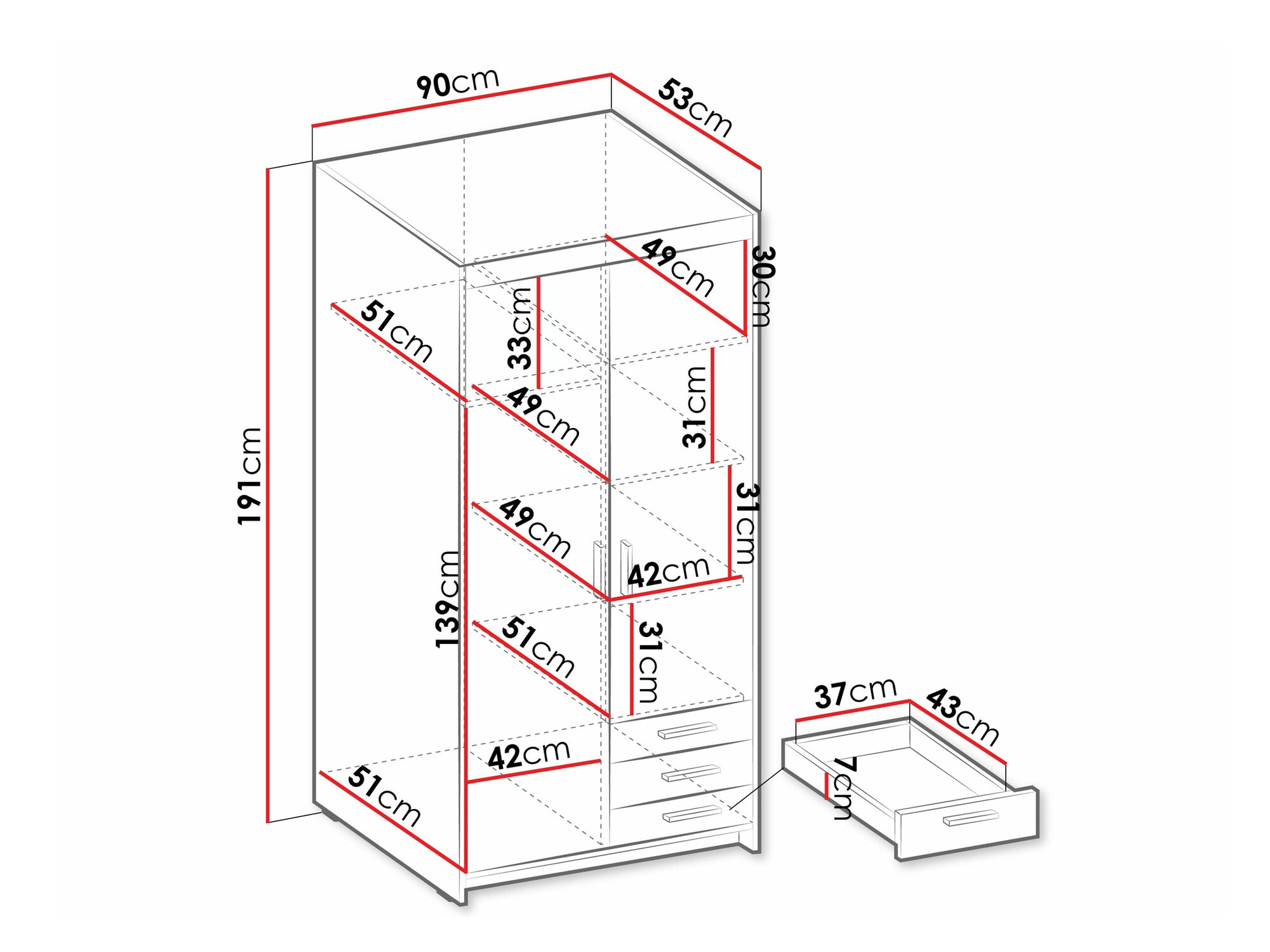 Ormar Novduni 112 (Belo)