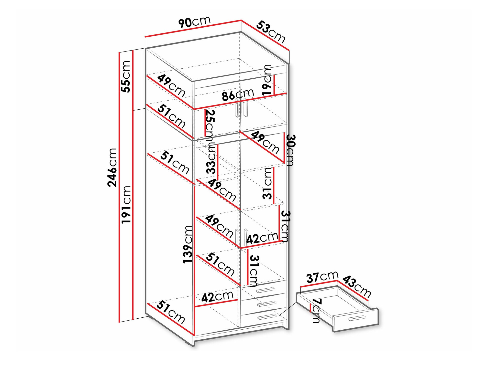 Ormar Novduni 113 (Belo)