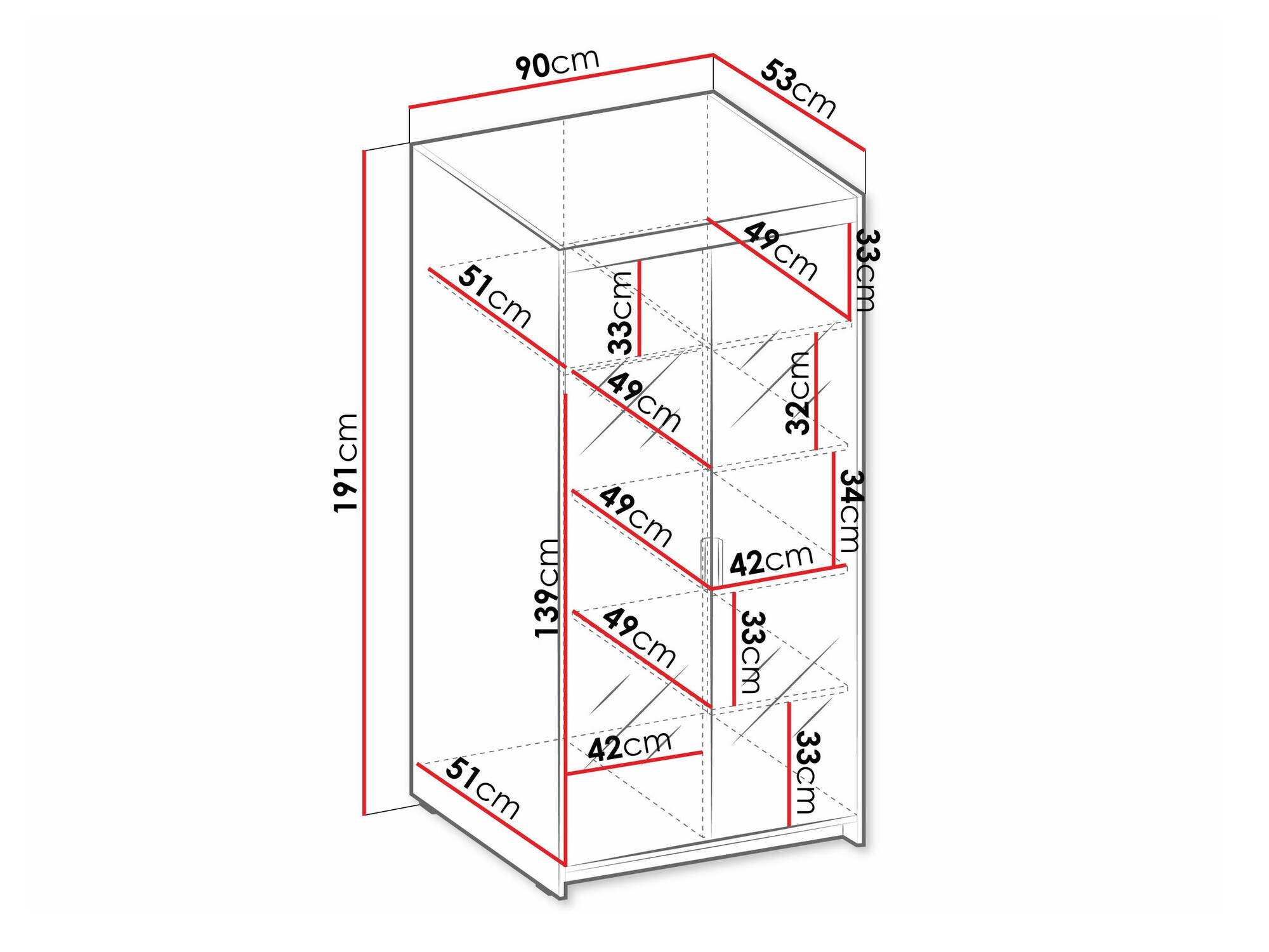 Ormar Novduni 114 (Belo)