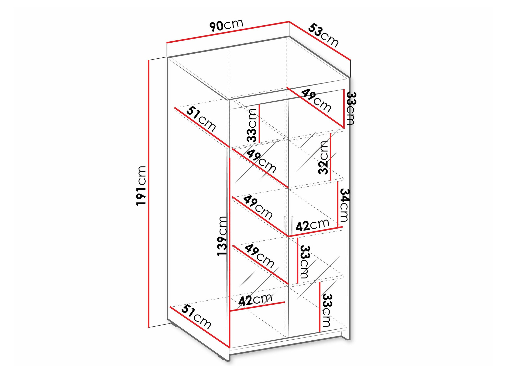Ormar Novduni 114 (Храст лефкас)
