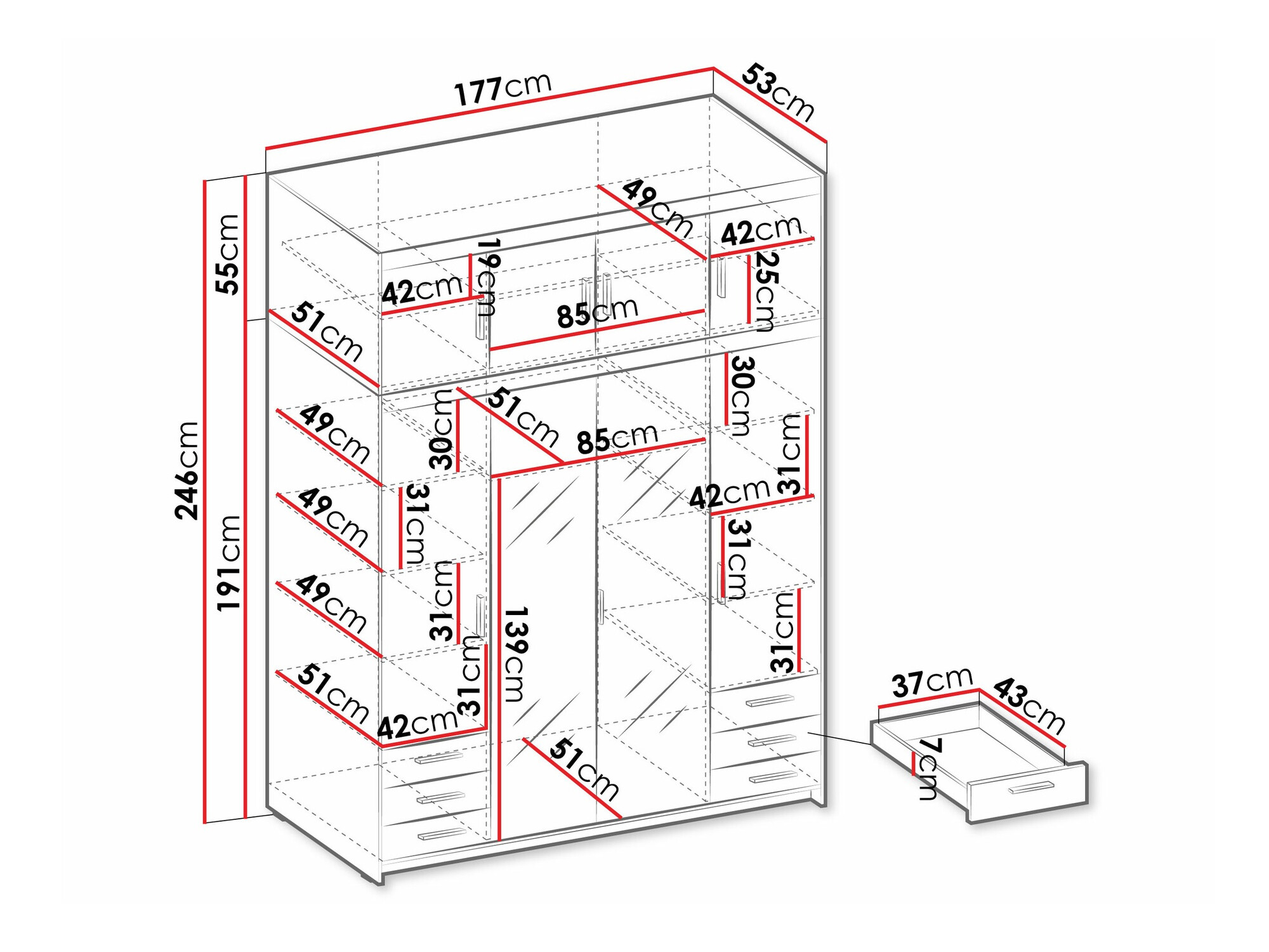 Ormar Novduni 120 (Храст лефкас)