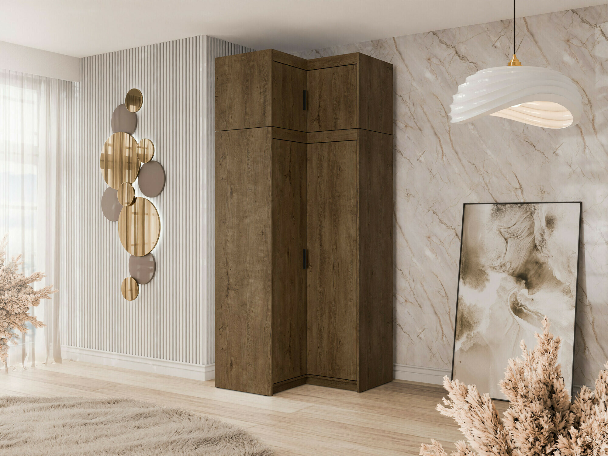 Ugaoni ormar Novduni 118 (Храст лефкас)