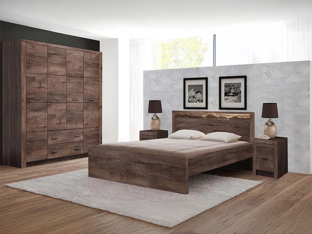 Noćni ormarić Serfeno 118 (Tamni jasen)