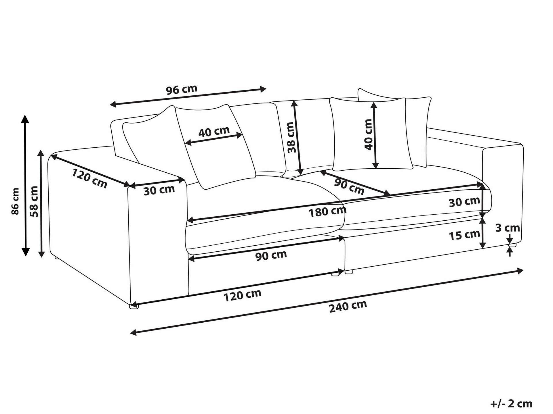 Sofa Berwyn 2508 (Belo)
