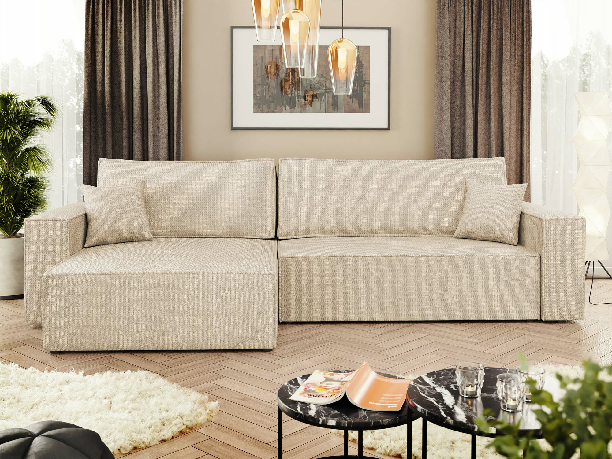 Ugaona sofa Shelton 107 (Lima 46)