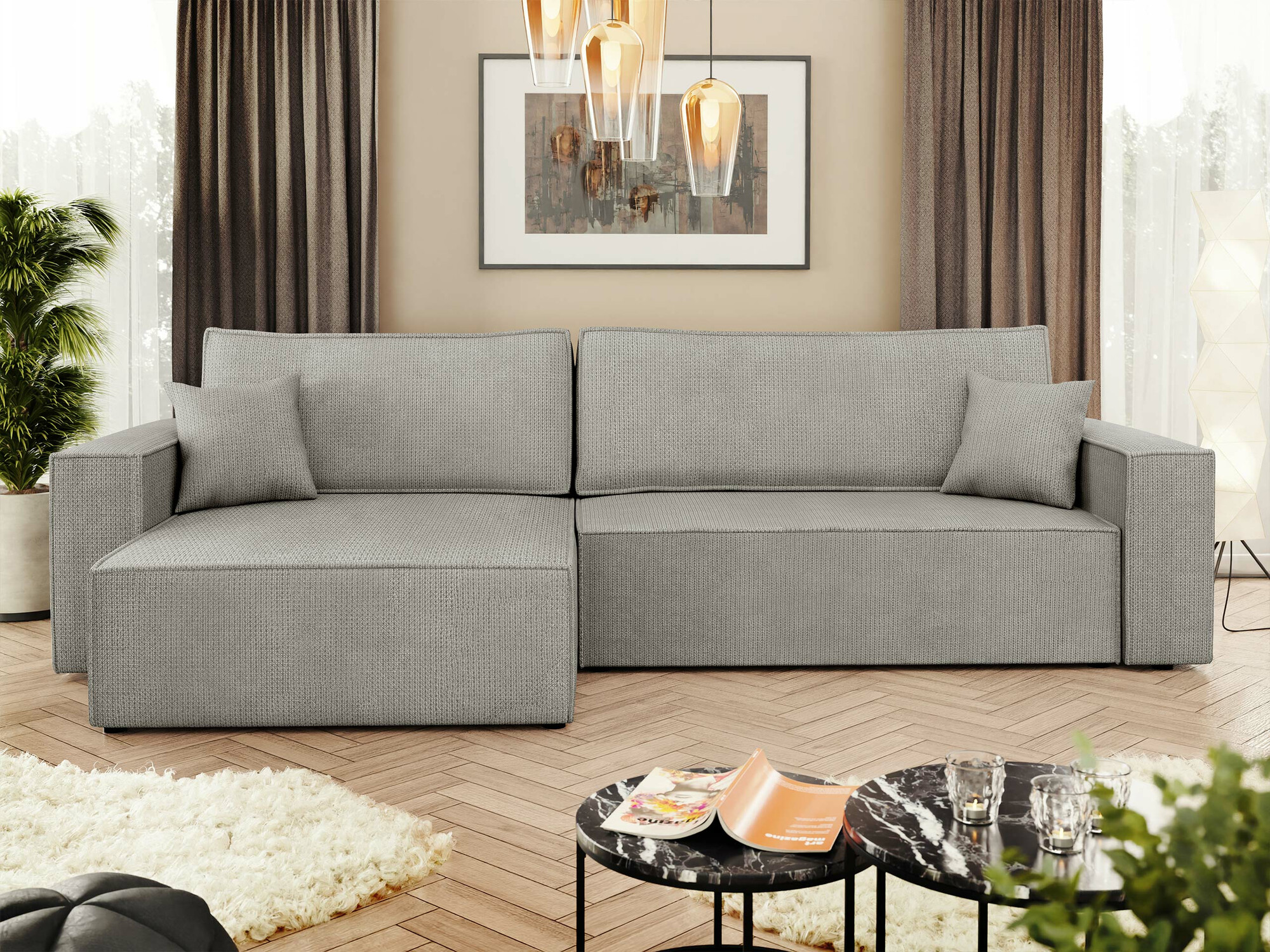 Ugaona sofa Shelton 107 (Lima 50)