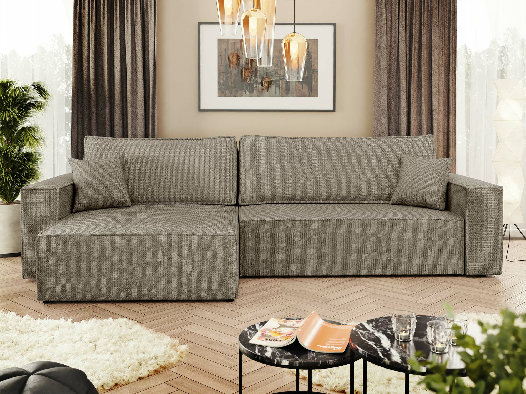 Ugaona sofa Shelton 107 (Lima 80)