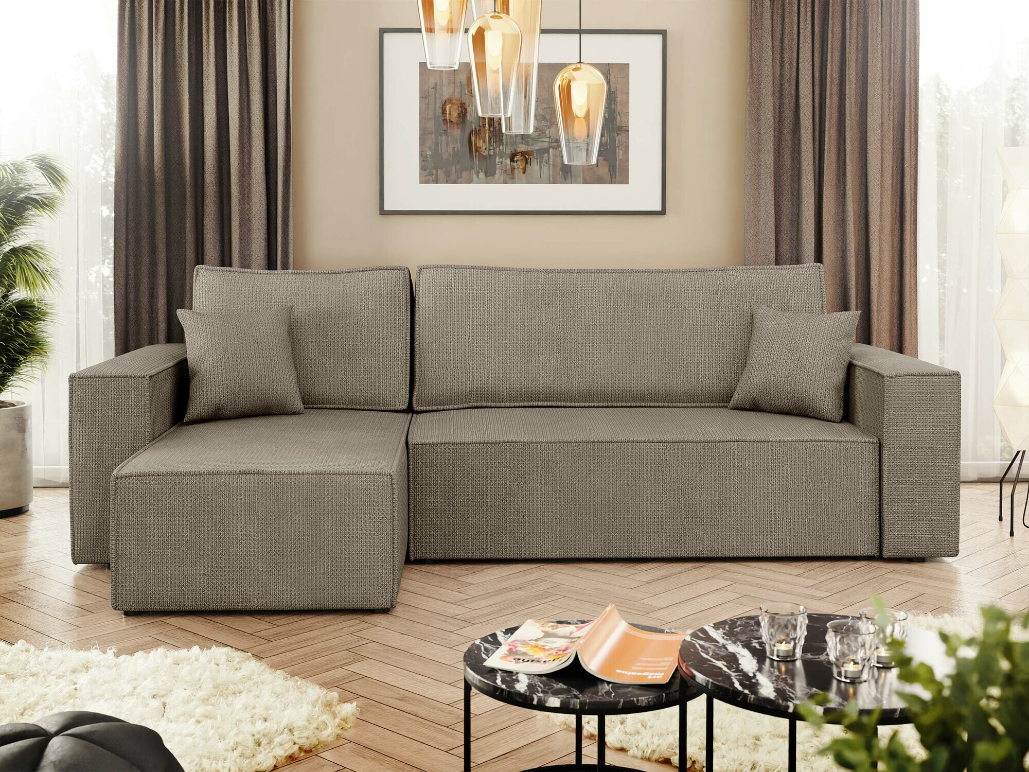 Ugaona sofa Shelton 100 (Lima 80)