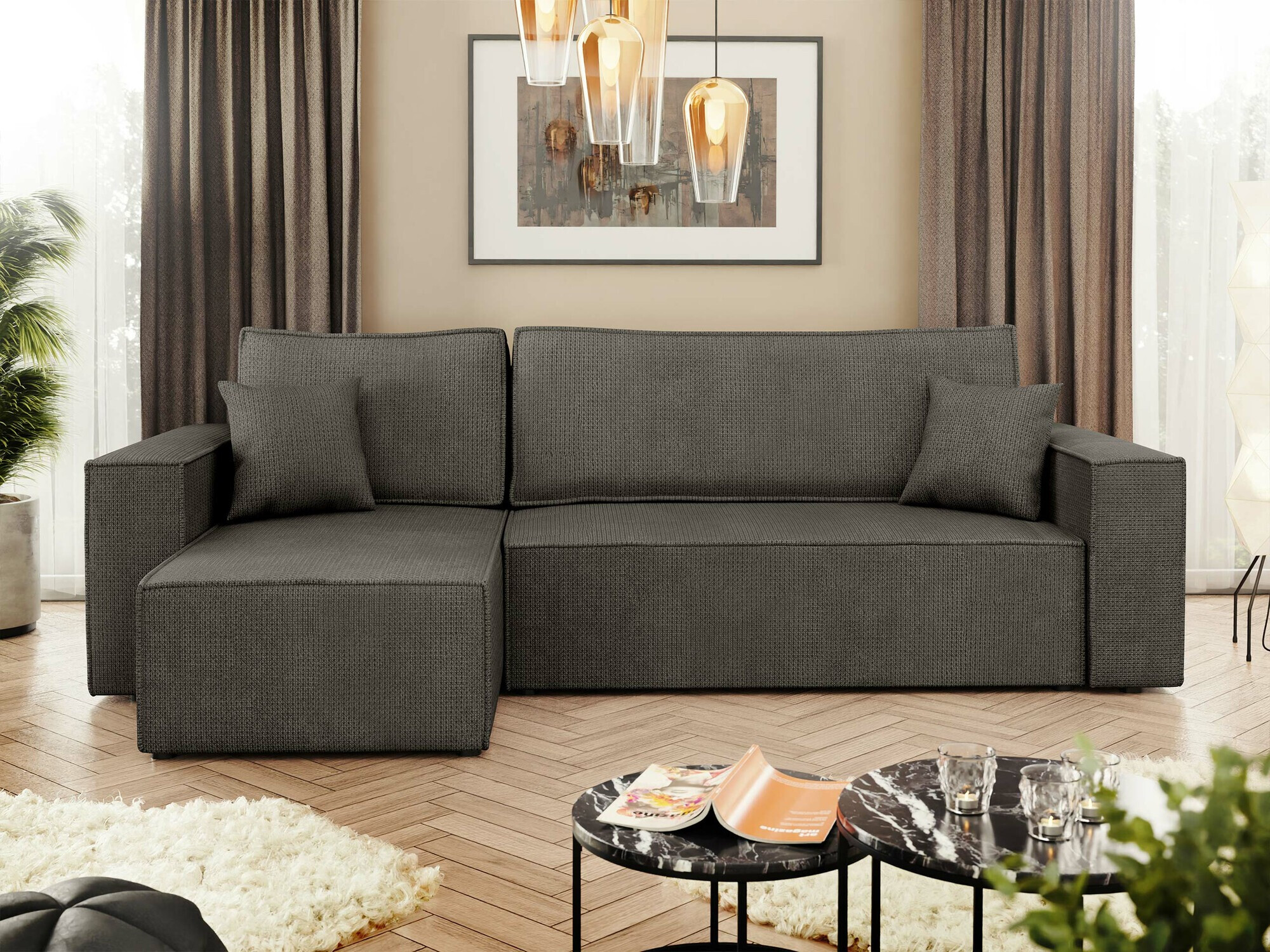 Ugaona sofa Shelton 100 (Lima 84)