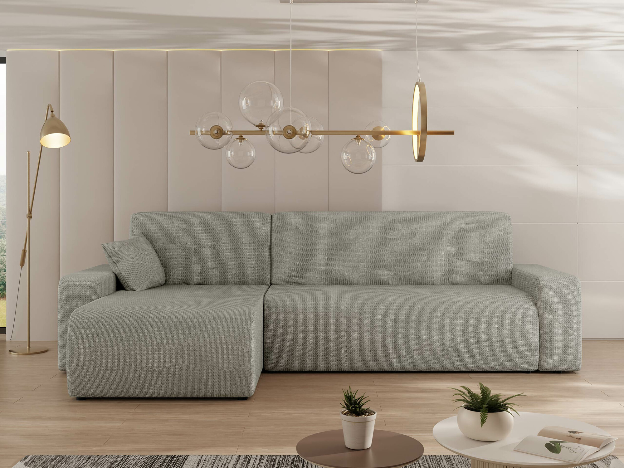 Ugaona sofa Shelton 102 (Lima 50)