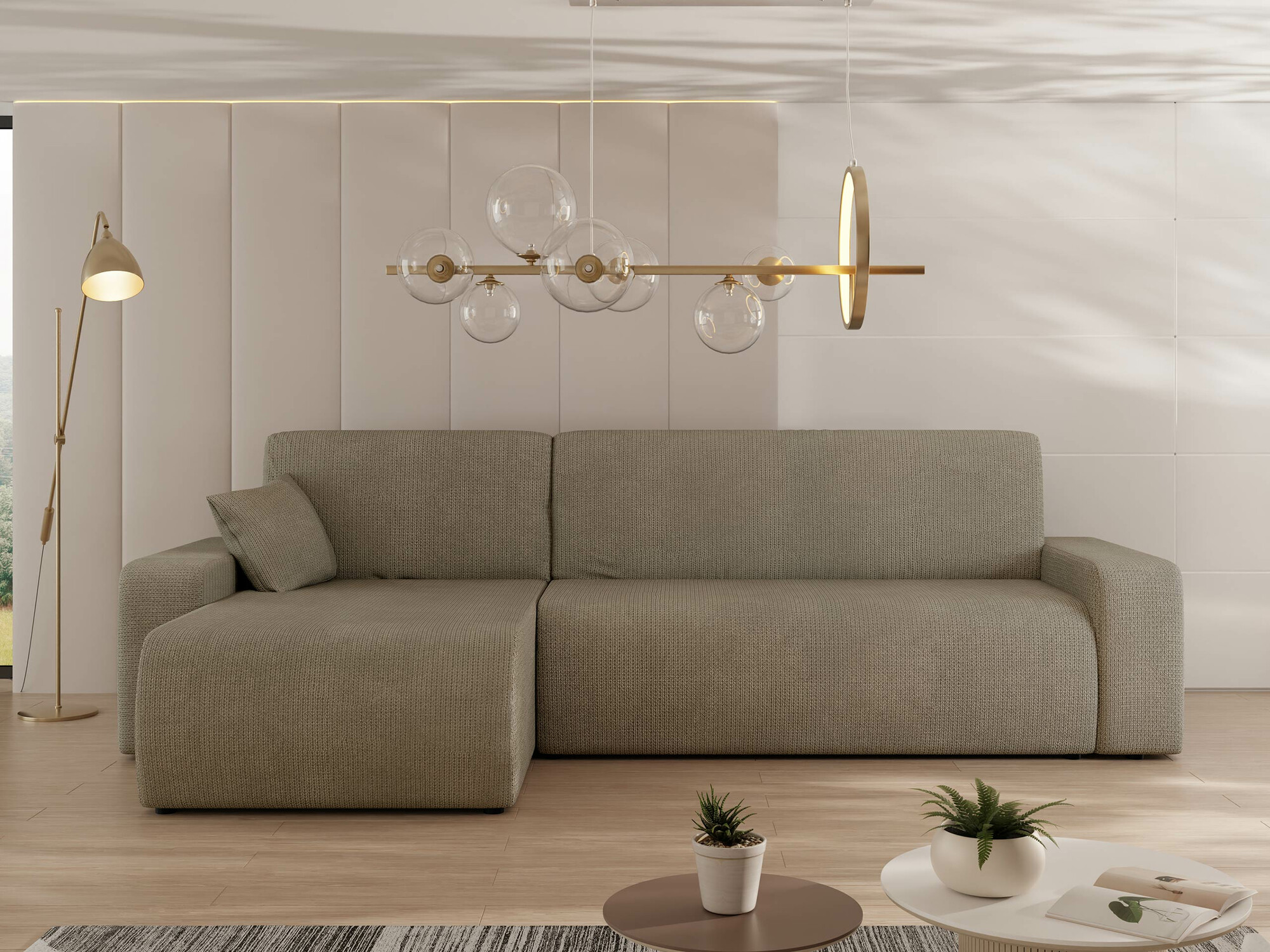 Ugaona sofa Shelton 102 (Lima 80)