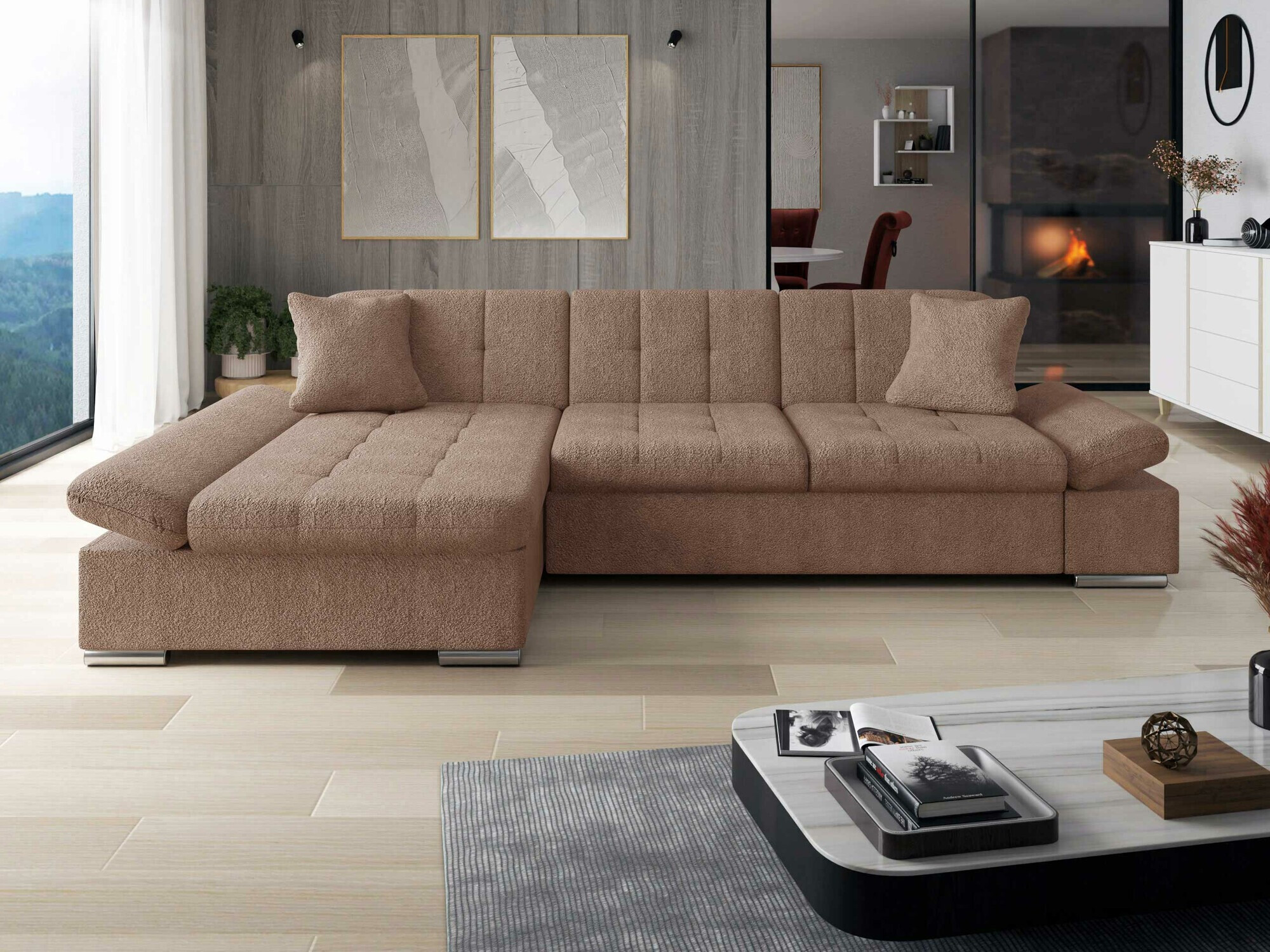 Ugaona sofa Comfivo 152 (Coral 45)