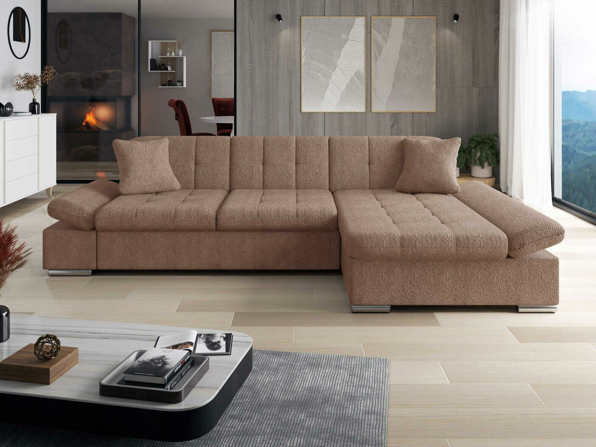 Ugaona sofa Comfivo 152 (Coral 45)