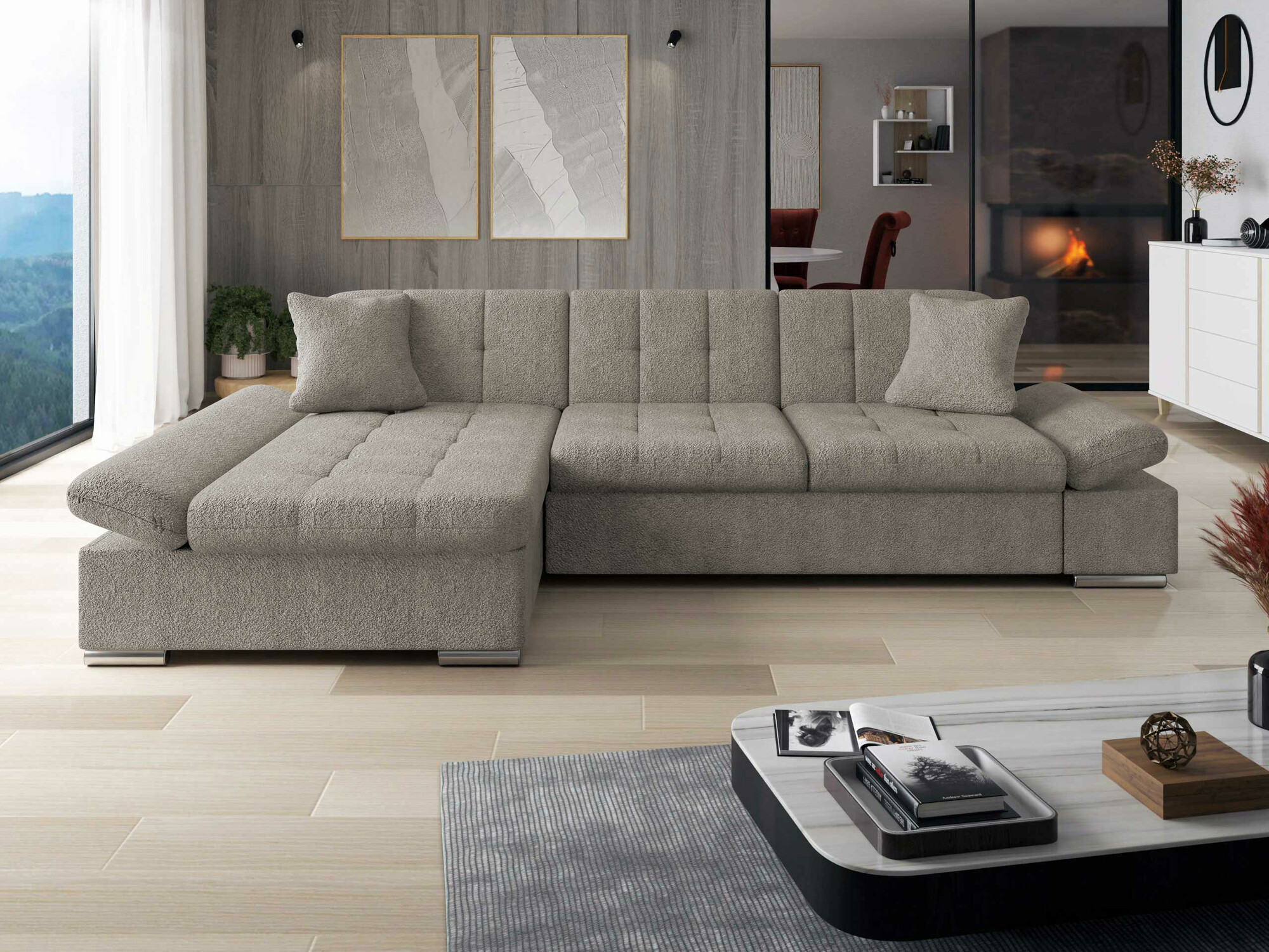 Ugaona sofa Comfivo 219 (Coral 50)