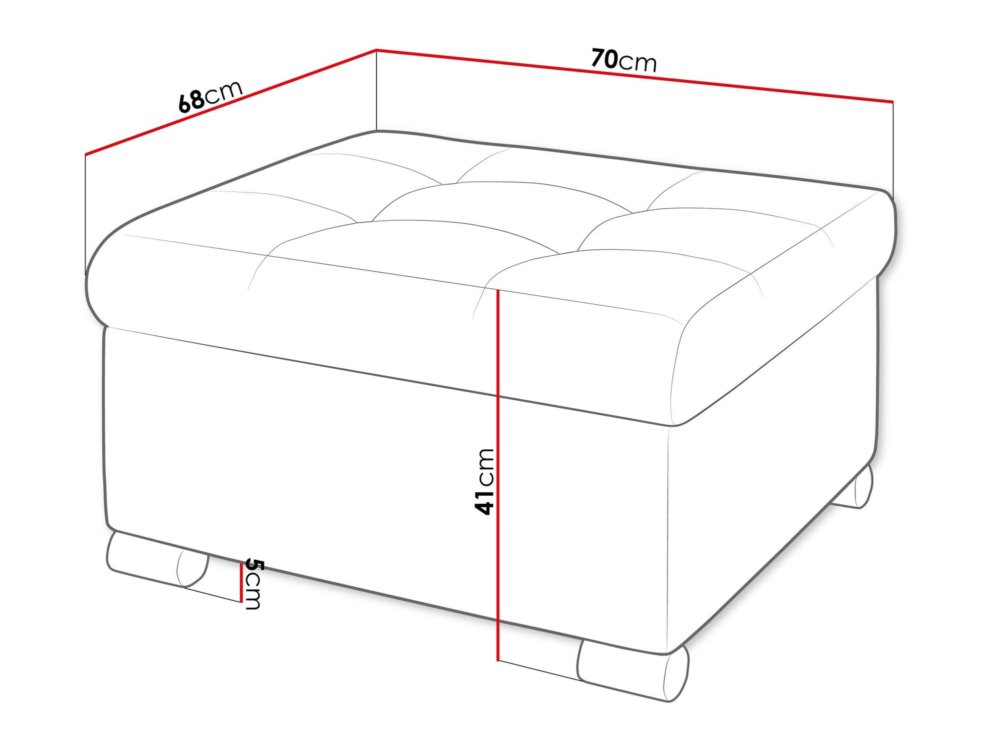 Tabure Comfivo 115 (Coral 45)