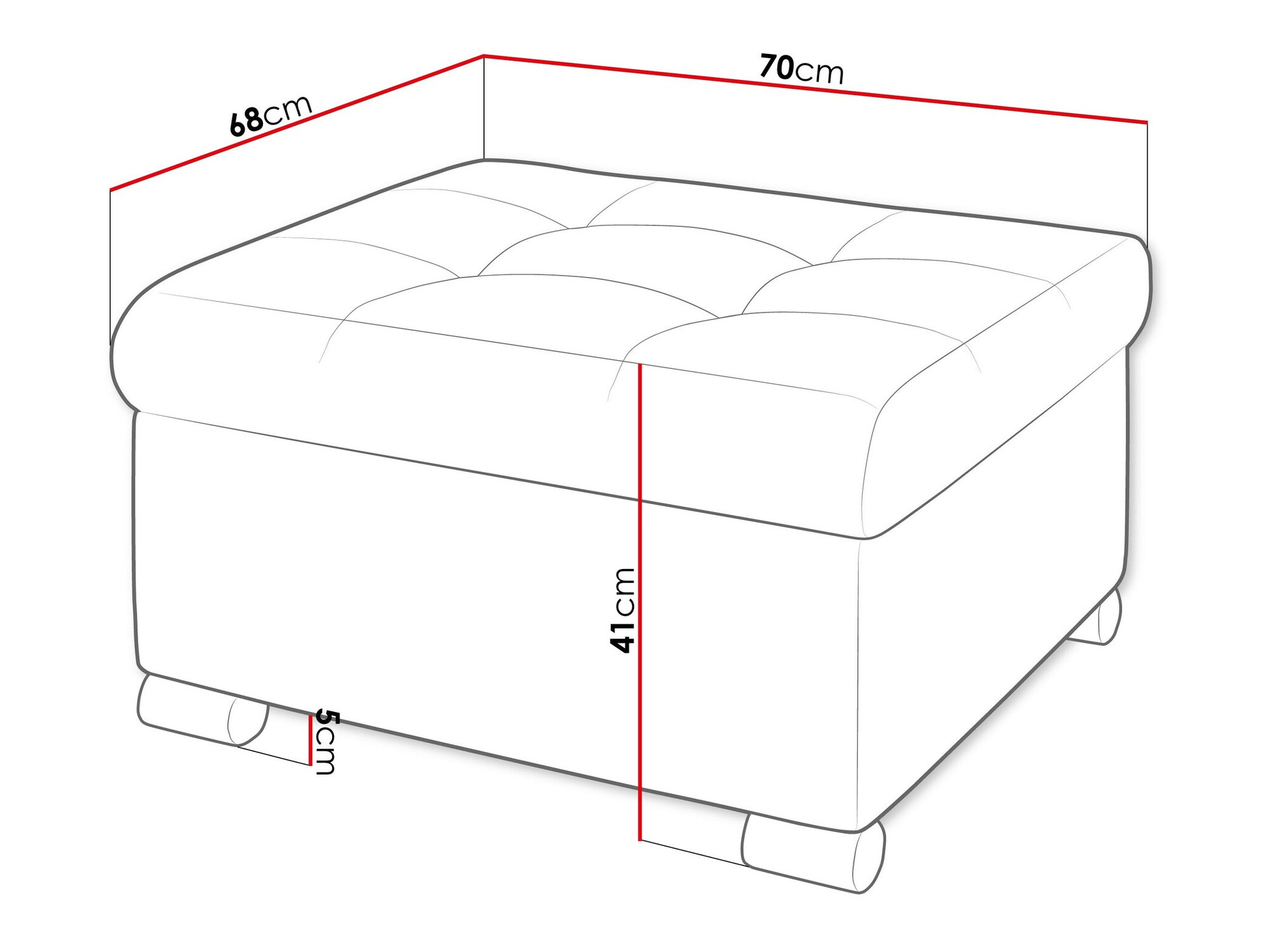 Tabure Comfivo 115 (Coral 50)