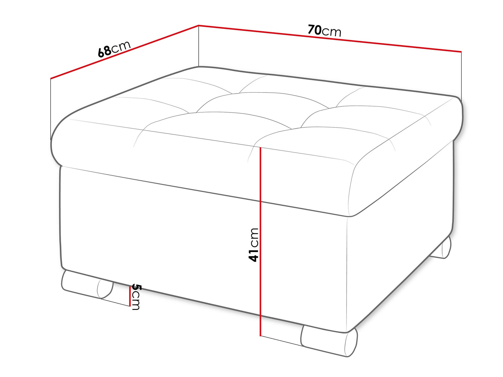 Tabure Comfivo 115 (Coral 65)
