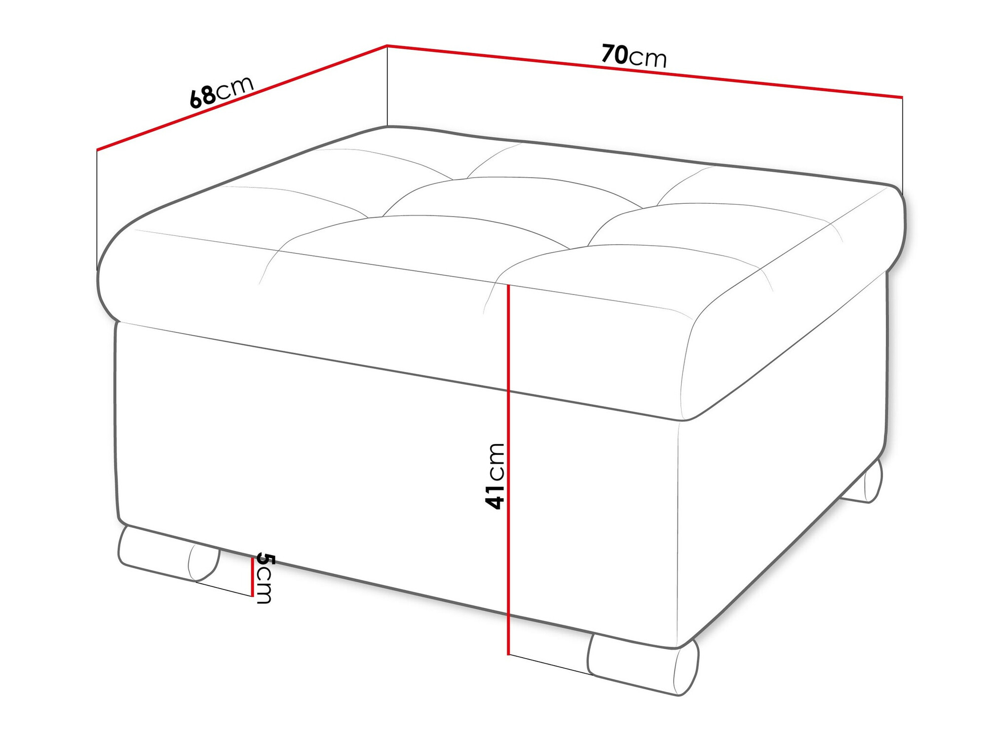 Tabure Comfivo 115 (Coral 80)