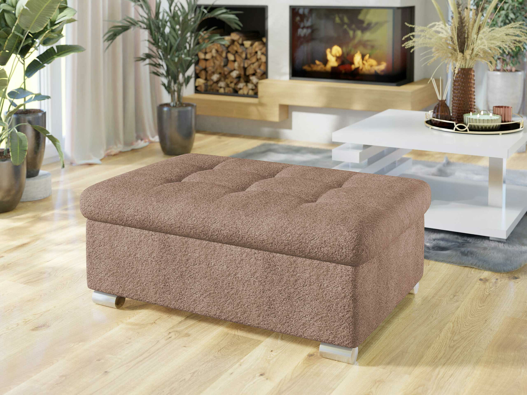 Tapacirana klupa Comfivo 118 (Coral 45)