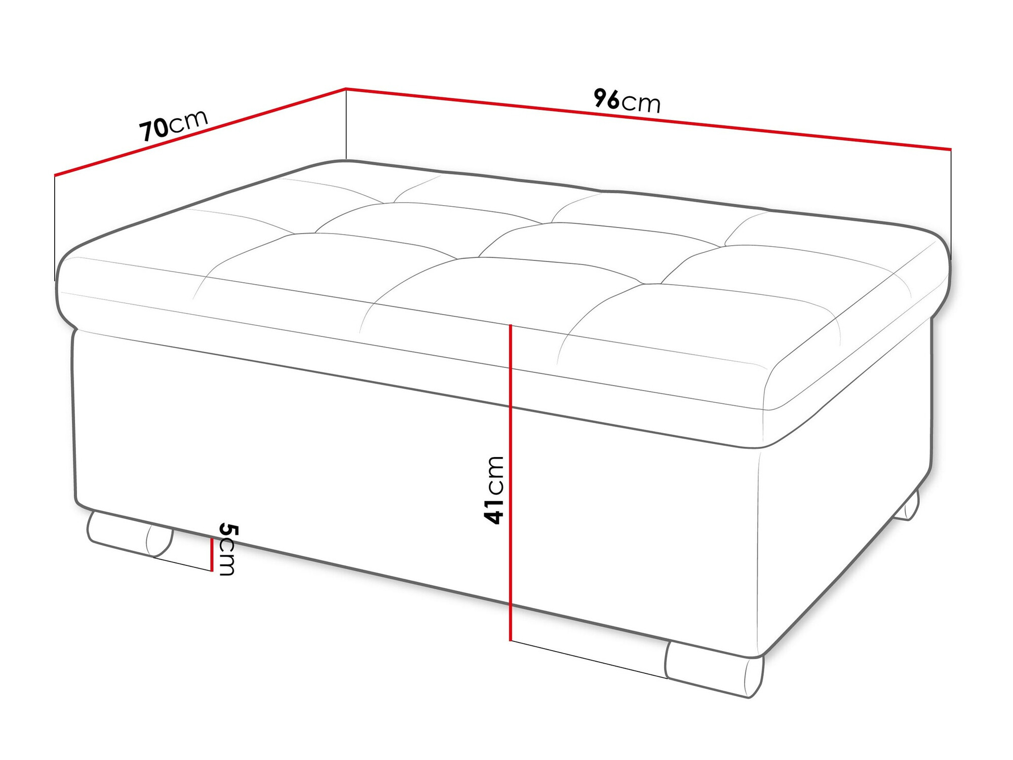 Tapacirana klupa Comfivo 118 (Coral 45)