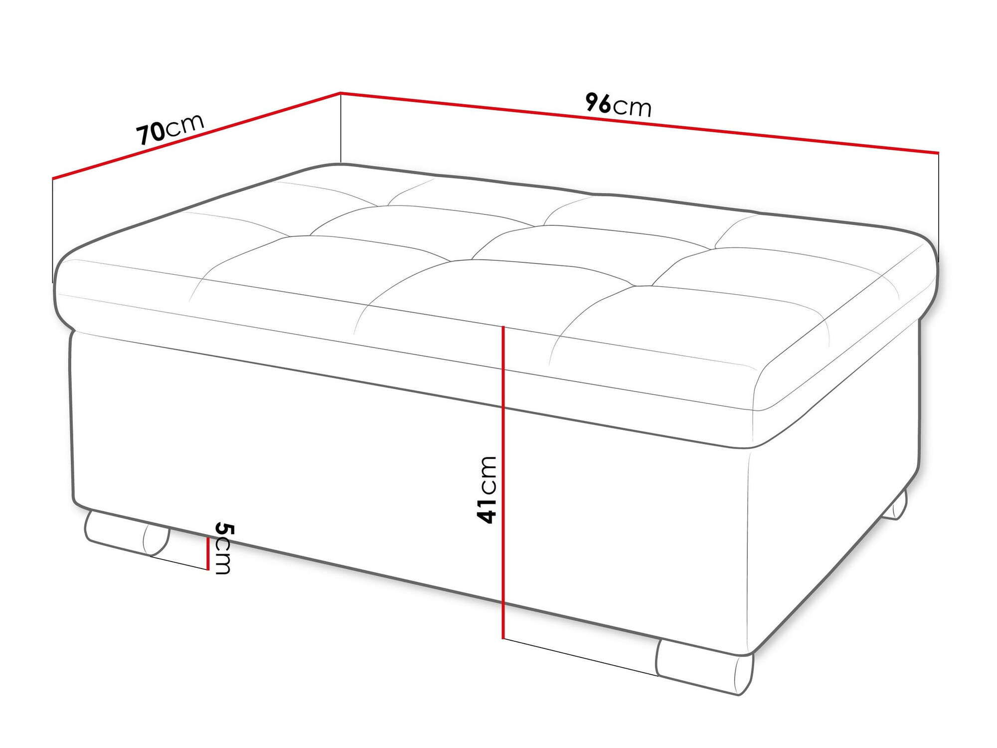 Tapacirana klupa Comfivo 118 (Coral 55)