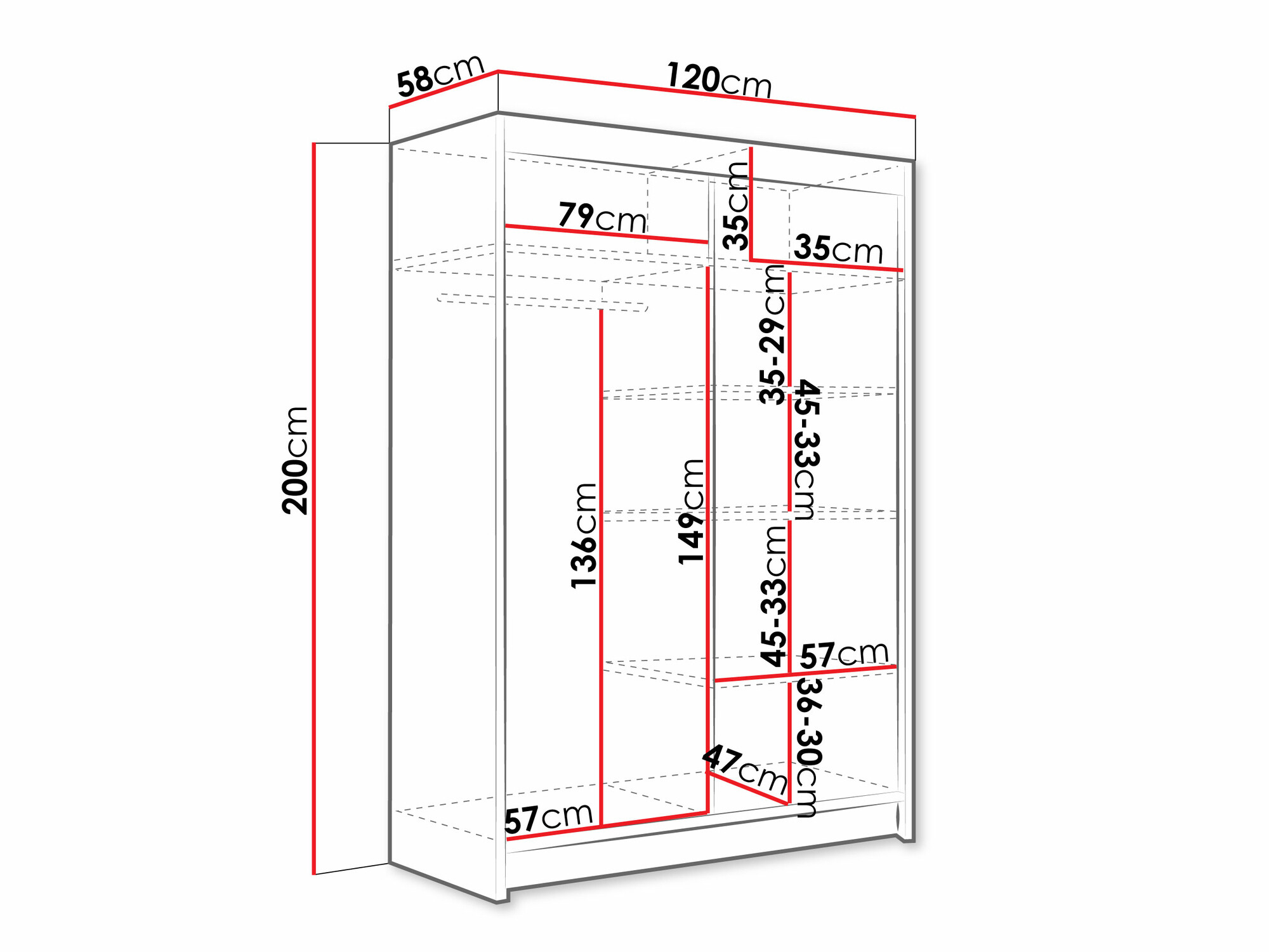 Ormar Closico 109 (Trufel hrast)