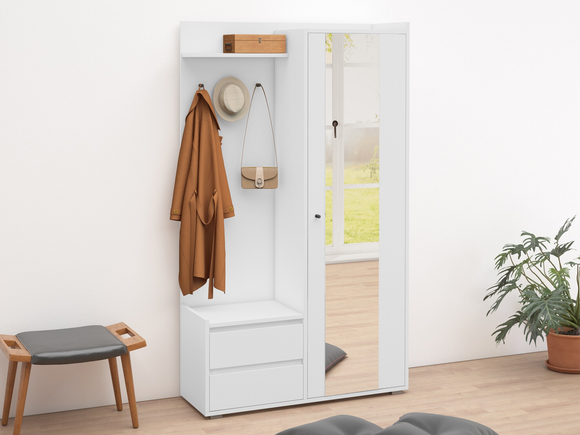 Set za hodnik Denton 1446 (Belo)