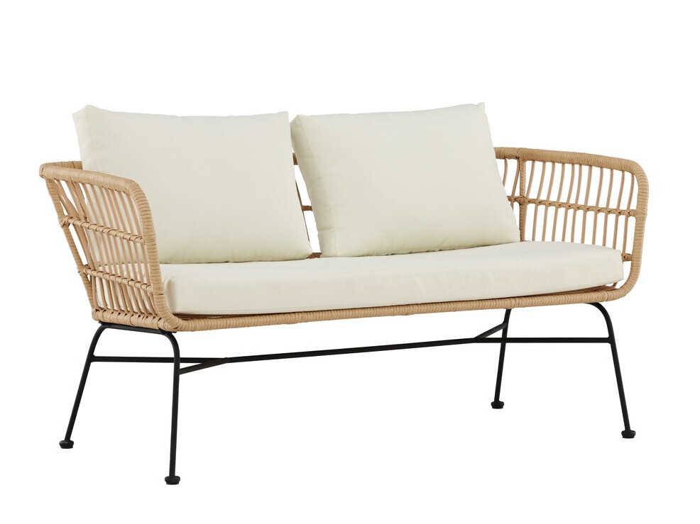 Baštenska sofa Dallas 5187 (Svetlo drvo + Bež)