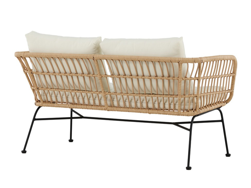 Baštenska sofa Dallas 5187 (Svetlo drvo + Bež)