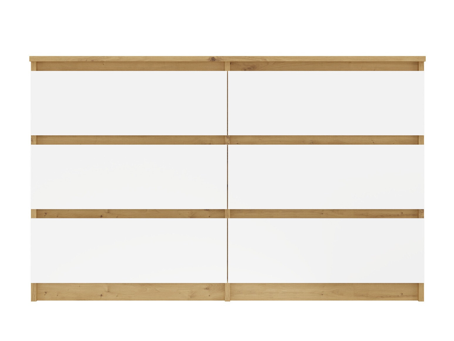 Komoda Elbvelu 103 (Zanatski hrast + Belo)