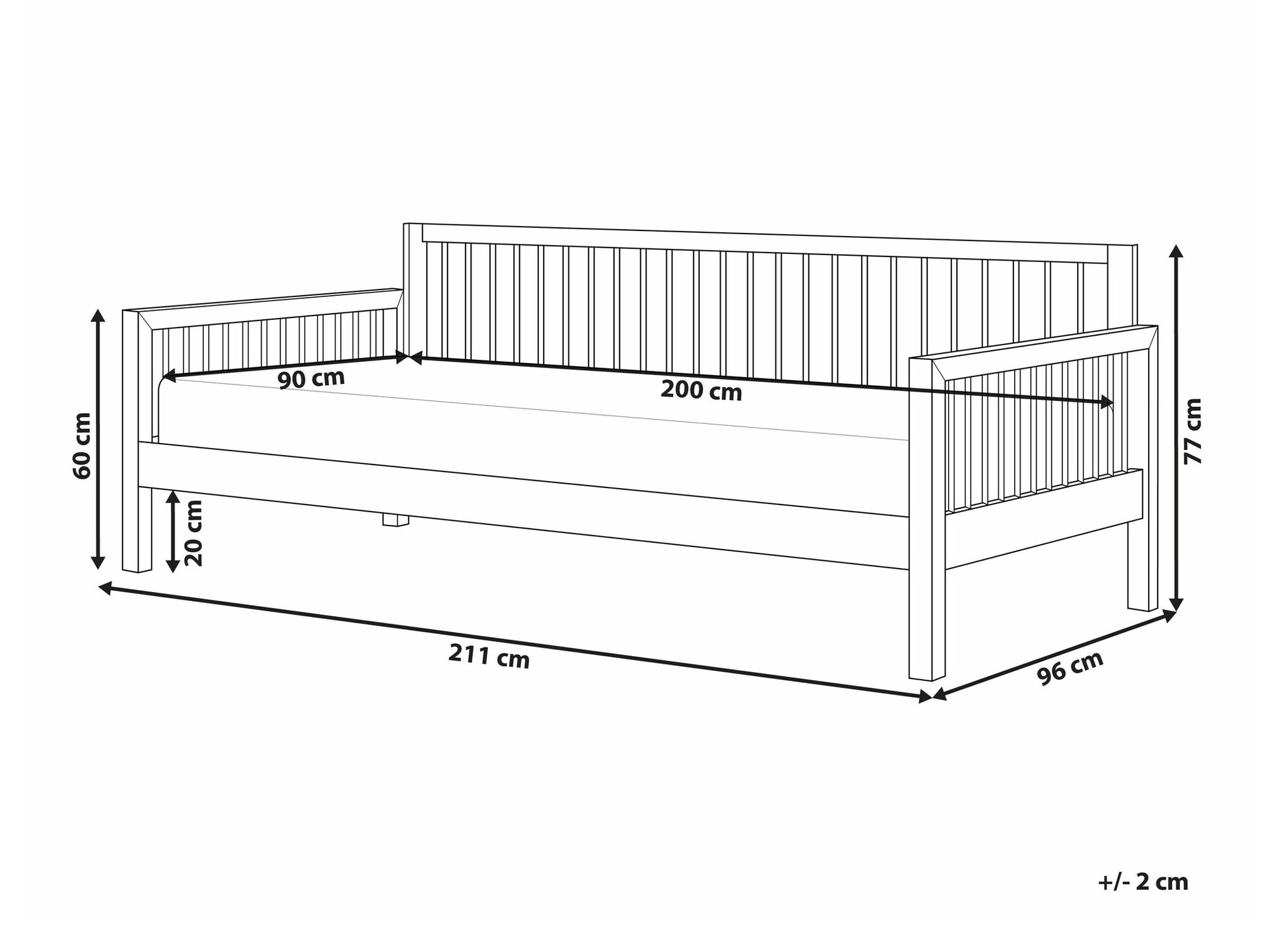 Krevet Berwyn 2533 (Belo)