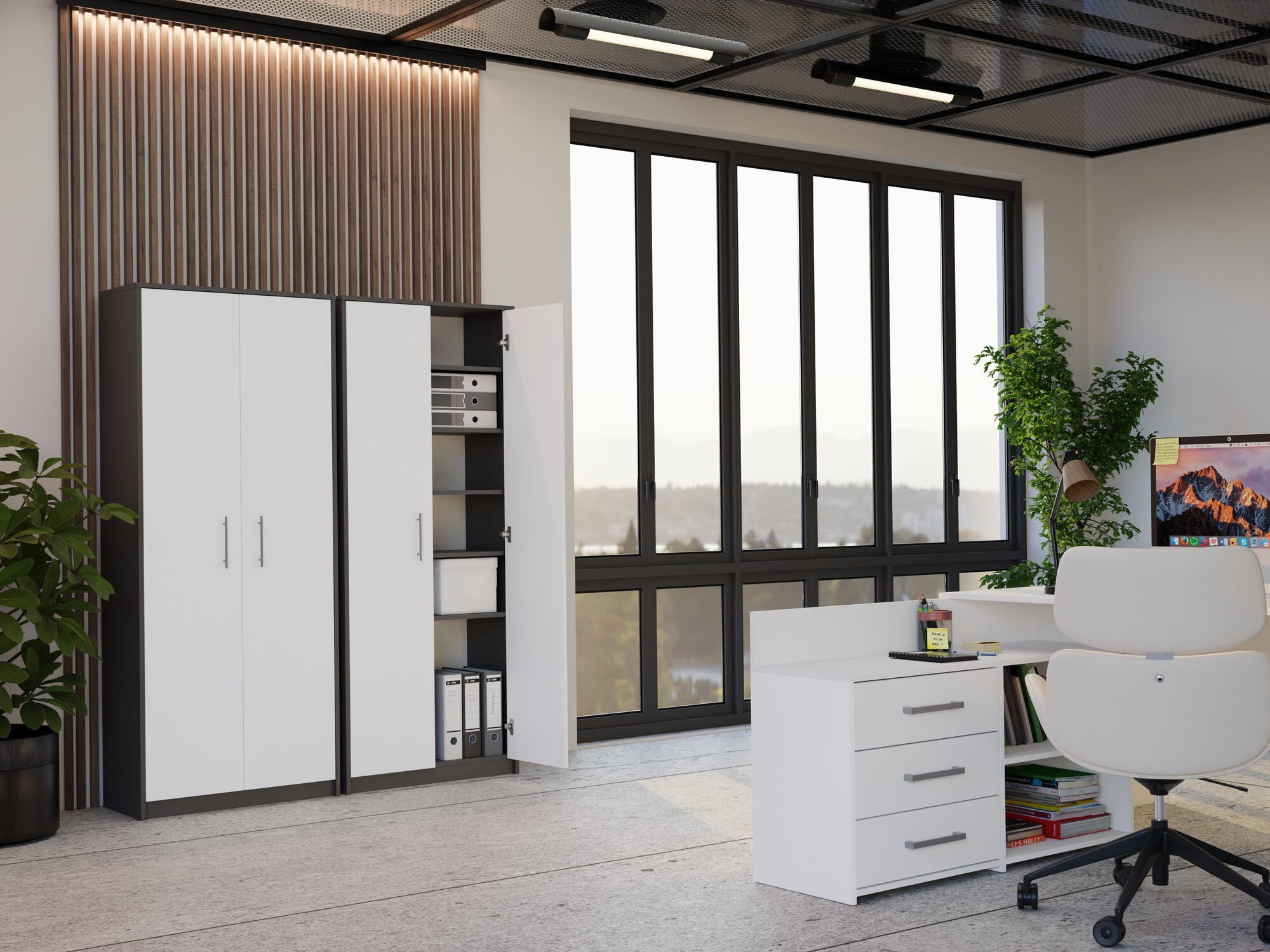 Polica Mandeville 196 (Antricit (ugalj) + Belo)