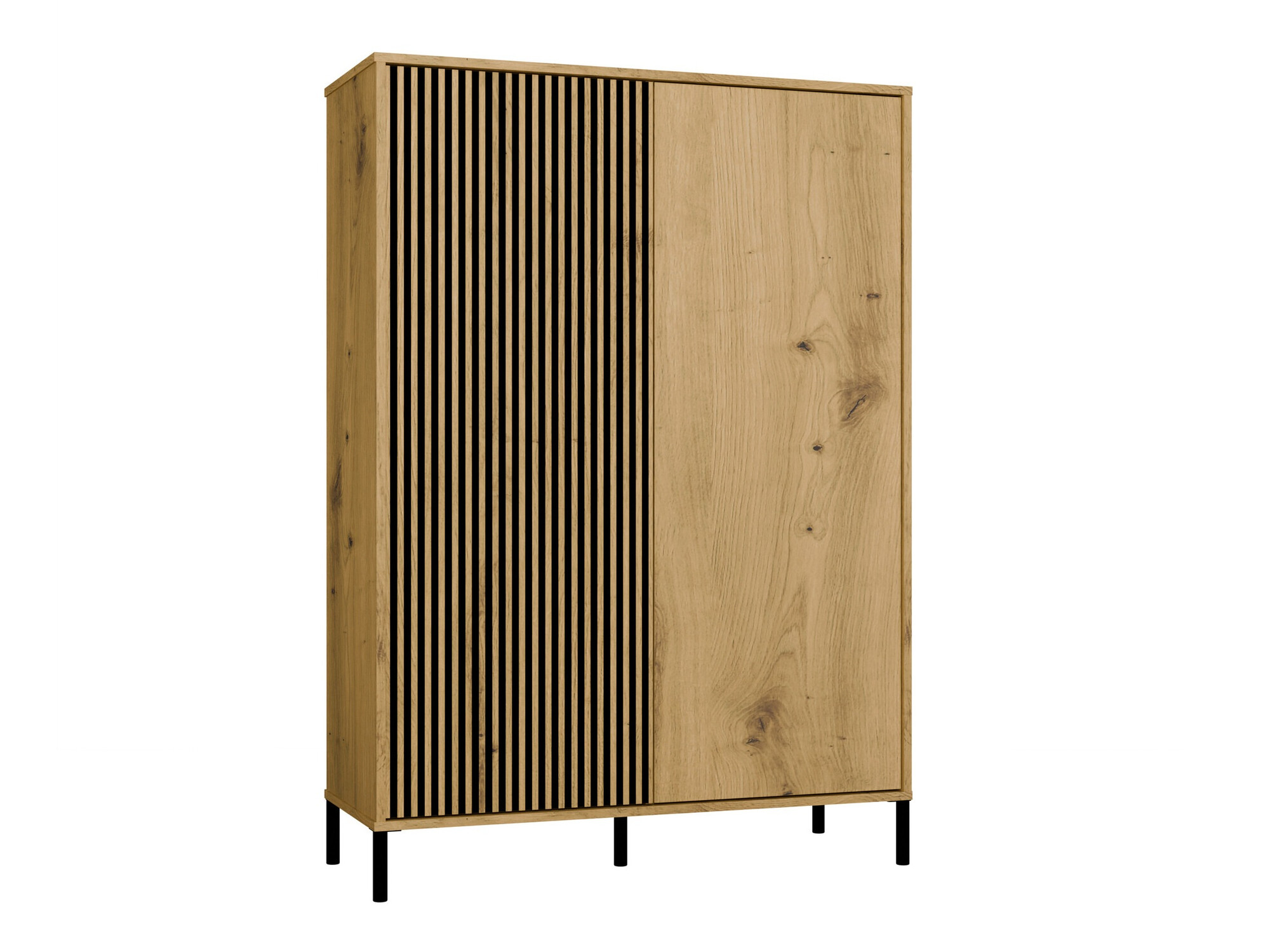 Polica Orlsone 102 (Zanatski hrast + Crno)