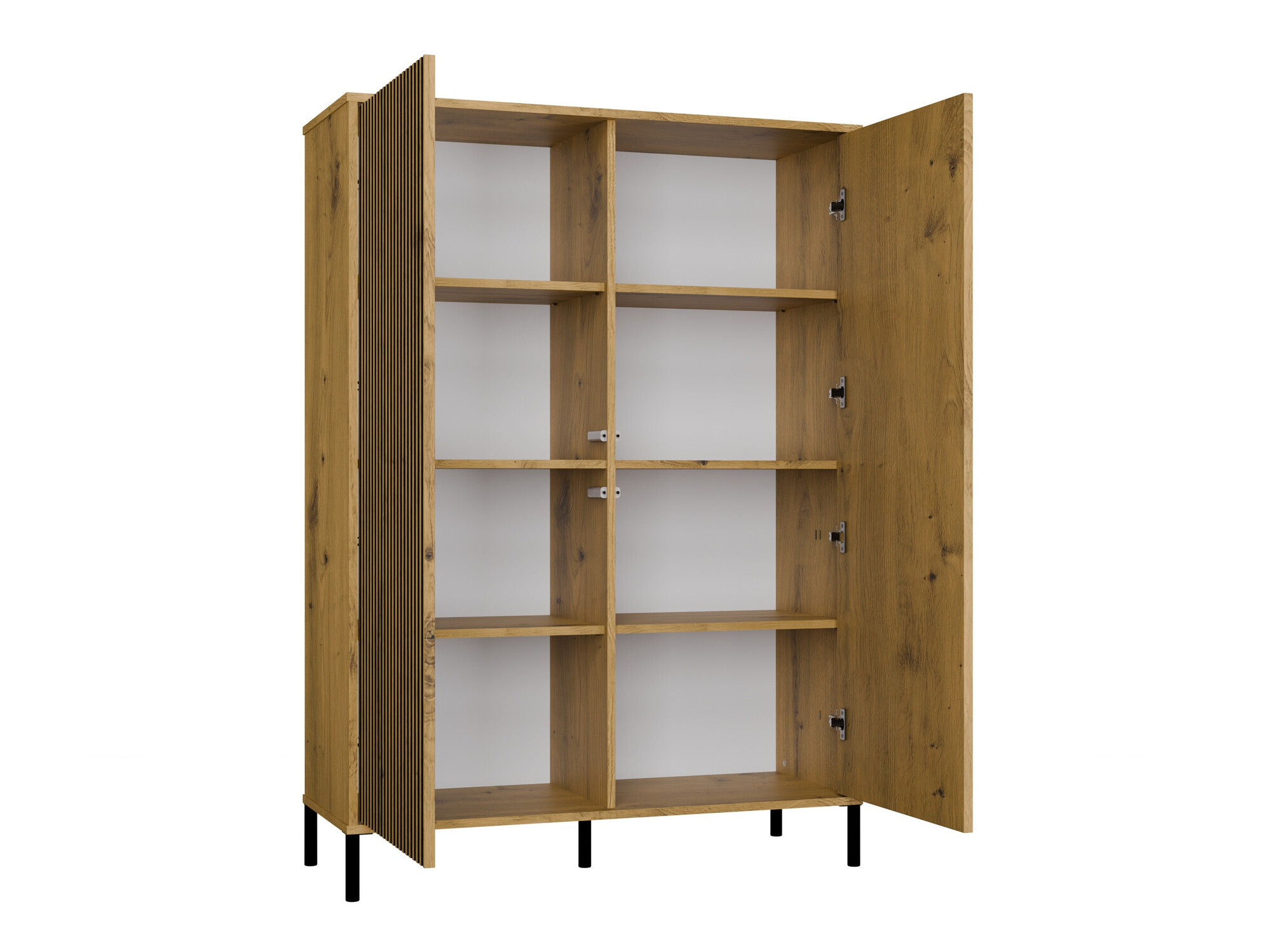 Set za dnevnu sobu Orlsone 106 (Zanatski hrast + Crno)