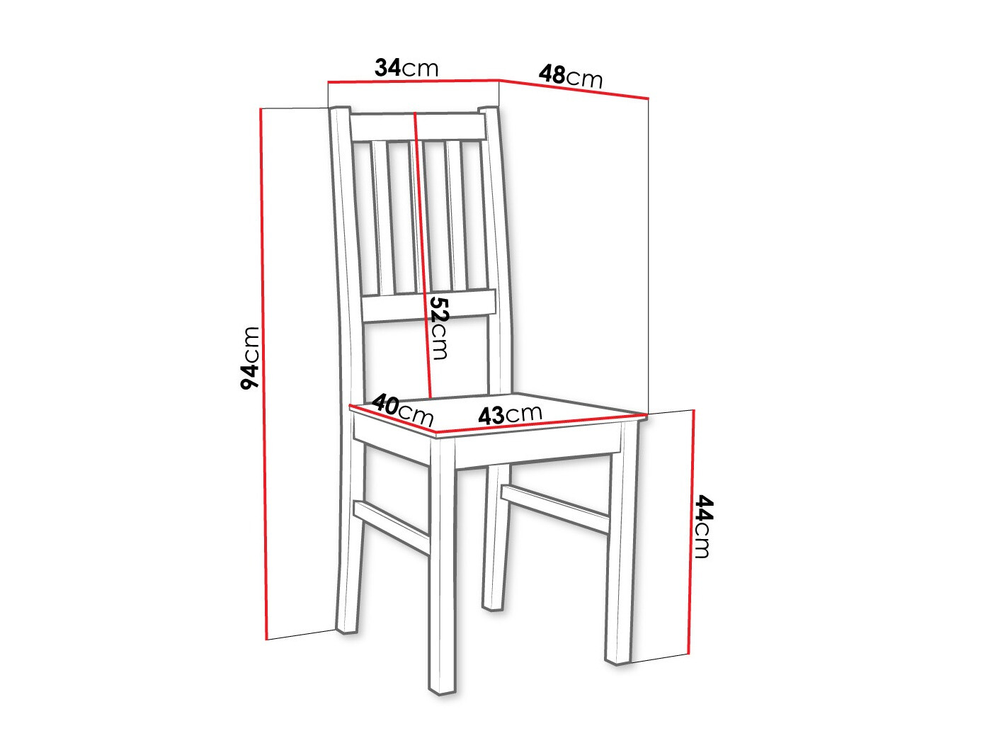 Stolica Victorville 114 (Crno)