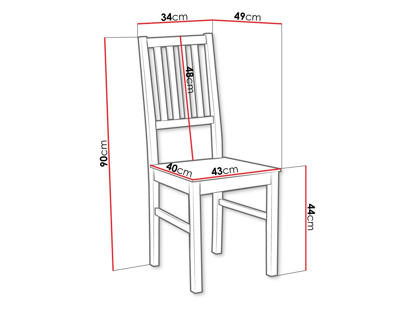 Stolica Victorville 135 (Sonoma hrast)